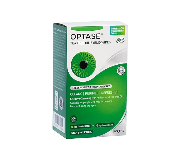 Optase® TTO Lid Wipes 30 pcs