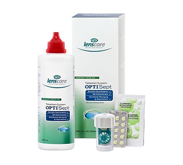 Lenscare® Optisept 350ml 45 Tabs 1 Behälter