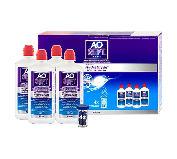 AOSEPT® PLUS HydraGlyde 4x360-ml